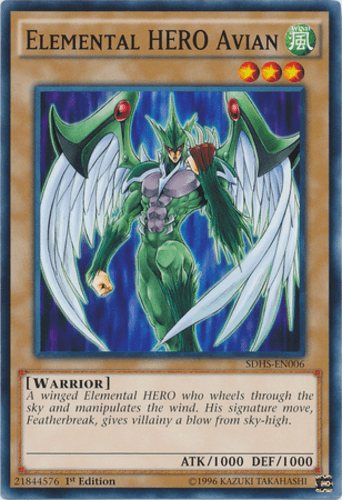Elemental HERO Avian - SDHS-EN006 Common 1st Edition