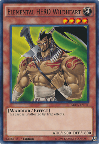 Elemental HERO Wildheart - SDHS-EN011 Common 1st Edition