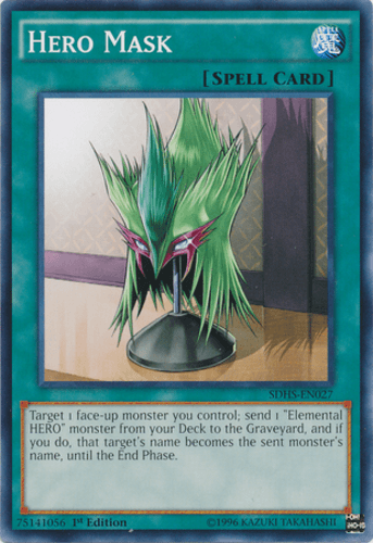 Hero Mask - SDHS-EN027 Common 1st Edition