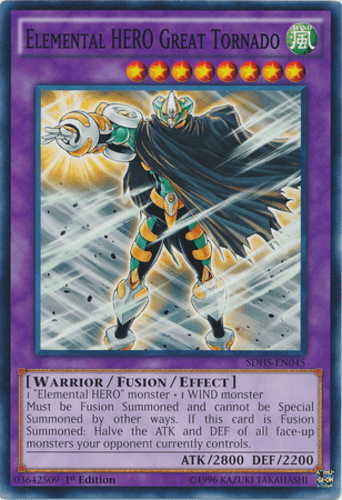 Elemental HERO Great Tornado - SDHS-EN045 Common Unlimited