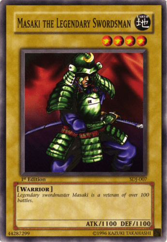 Masaki the Legendary Swordsman - SDJ-007 Common 1st Edition