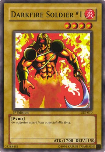 Darkfire Soldier #1 - SDJ-010 Common 1st Edition