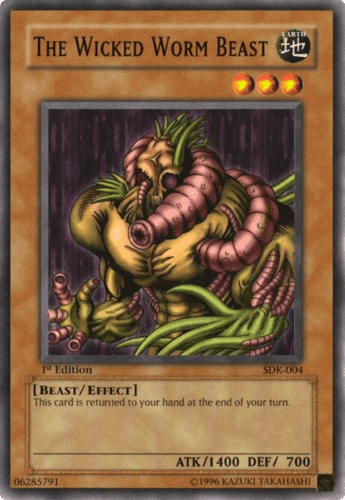 The Wicked Worm Beast - SDK-004 Common 1st Edition