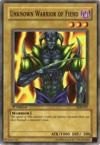 Unknown Warrior of Fiend - SDK-017 Common Unlimited