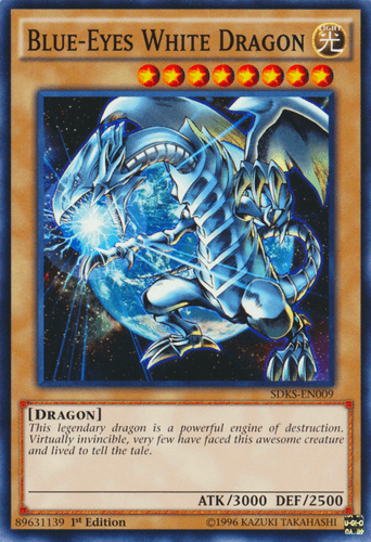 Blue-Eyes White Dragon - SDKS-EN009 Common 1st Edition