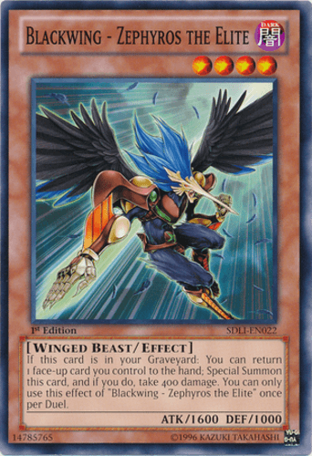 Blackwing - Zephyros the Elite - SDLI-EN022 Common 1st Edition