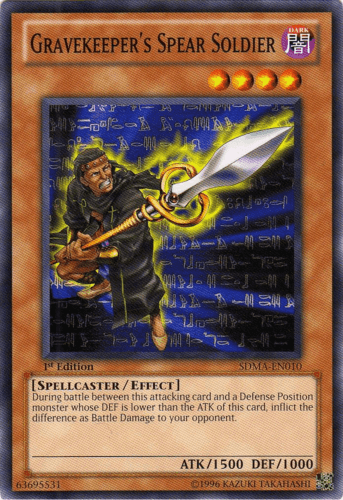 Gravekeeper's Spear Soldier - SDMA-EN010 Common 1st Edition
