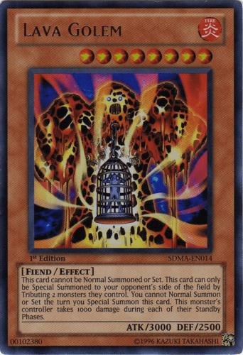 Lava Golem - SDMA-EN014 Ultra Rare 1st Edition