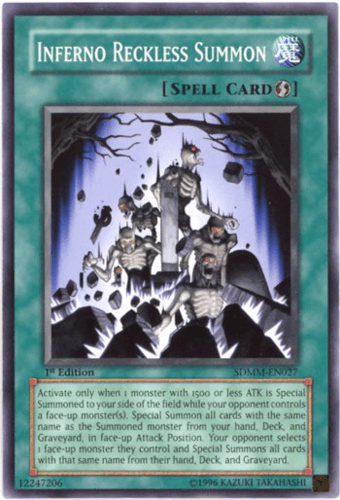 Inferno Reckless Summon - SDMM-EN027 Common Unlimited