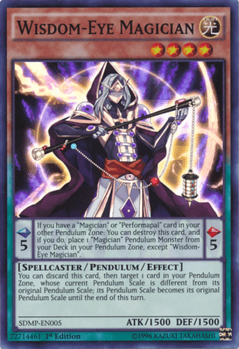 Wisdom-Eye Magician - SDMP-EN005 Super Rare 1st Edition