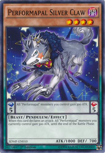Performapal Silver Claw - SDMP-EN010 Common 1st Edition