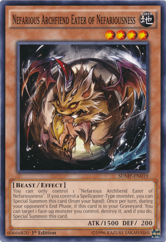 Nefarious Archfiend Eater of Nefariousness - SDMP-EN019 Common 1st Edition