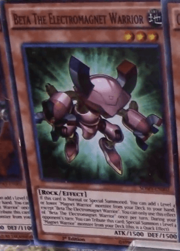 Beta The Electromagnet Warrior - SDMY-EN002 Super Rare 1st Edition