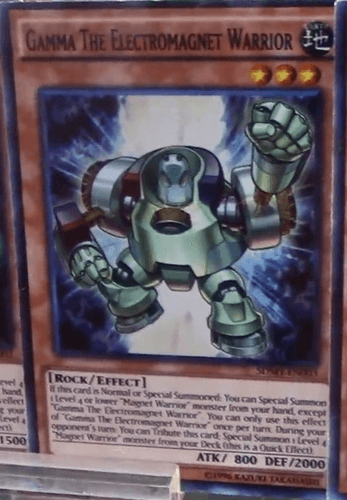 Gamma The Electromagnet Warrior - SDMY-EN003 Super Rare 1st Edition