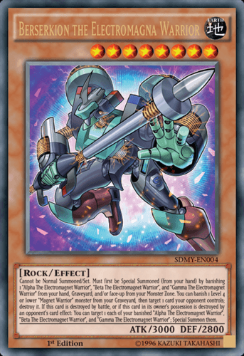 Berserkion the Electromagna Warrior - SDMY-EN004 Ultra Rare 1st Edition