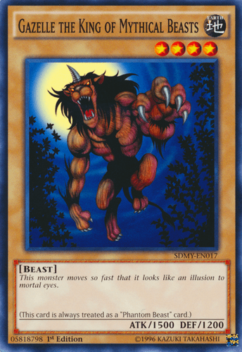 Gazelle the King of Mythical Beasts - SDMY-EN017 Common 1st Edition