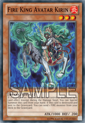 Fire King Avatar Kirin - SDOK-EN003 Common 1st Edition
