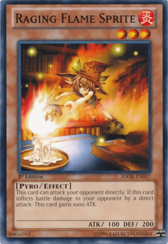 Raging Flame Sprite - SDOK-EN017 Common 1st Edition