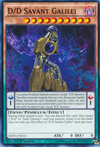 D/D Savant Galilei - SDPD-EN010 Common 1st Edition