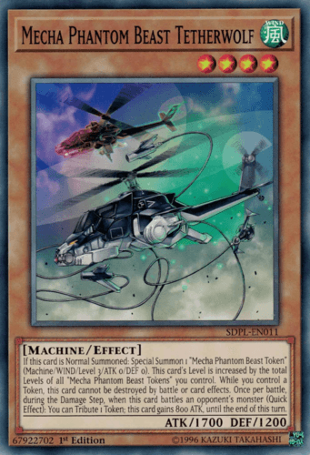 Mecha Phantom Beast Tetherwolf - SDPL-EN011 Common 1st Edition