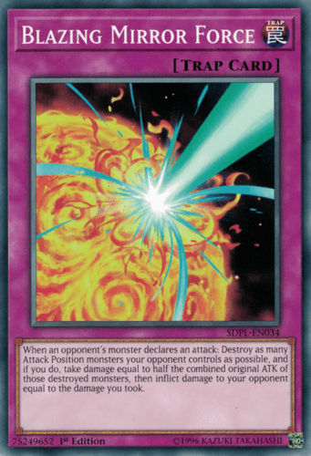 Blazing Mirror Force - SDPL-EN034 Common 1st Edition