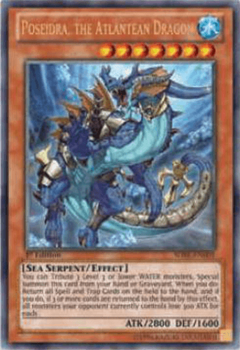 Poseidra, the Atlantean Dragon - SDRE-EN001 Ultra Rare 1st Edition