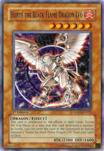 Horus the Black Flame Dragon LV6 - SDRL-EN012 Common 1st Edition