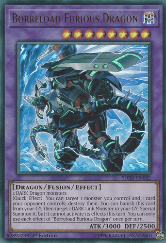 Borreload Furious Dragon - SDRR-EN042 Ultra Rare 1st Edition
