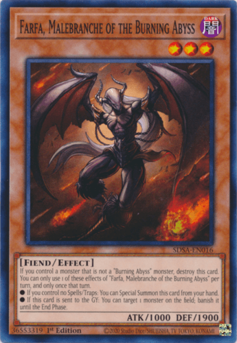 Farfa, Malebranche of the Burning Abyss - SDSA-EN016 Common 1st Edition