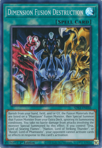 Dimension Fusion Destruction - SDSA-EN046 Super Rare 1st Edition