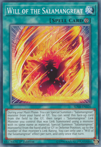 Will of the Salamangreat - SDSB-EN026 Common 1st Edition