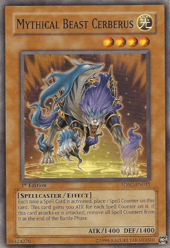 Mythical Beast Cerberus - SDSC-EN015 Common 1st Edition