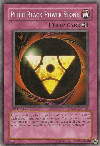 Pitch-Black Power Stone - SDSC-EN036 Common 1st Edition