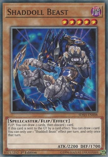 Shaddoll Beast - SDSH-EN008 Common 1st Edition