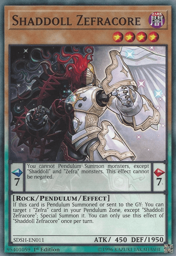 Shaddoll Zefracore - SDSH-EN011 Common 1st Edition