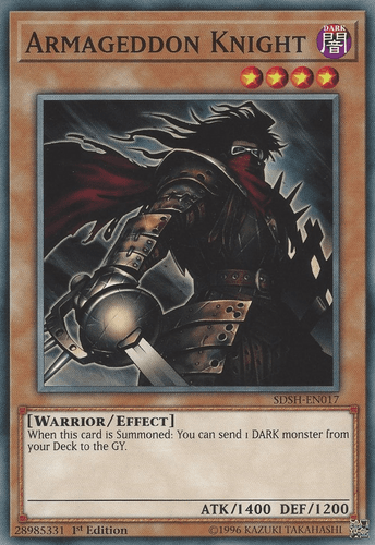 Armageddon Knight - SDSH-EN017 Common 1st Edition