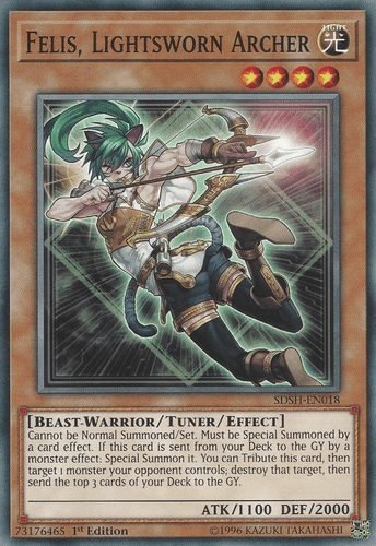 Felis, Lightsworn Archer - SDSH-EN018 Common 1st Edition