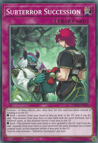 Subterror Succession - SDSH-EN040 Common 1st Edition