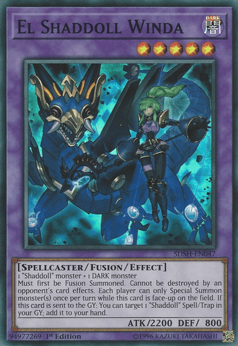 El Shaddoll Winda - SDSH-EN047 Super Rare Unlimited