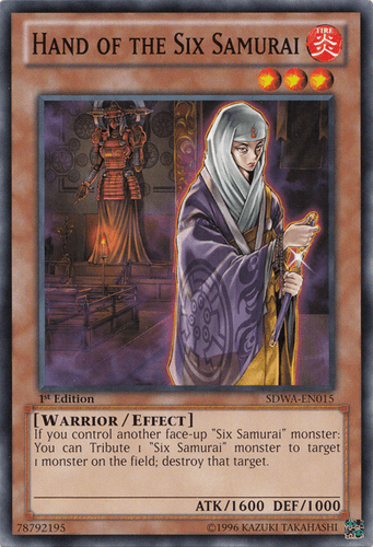 Hand of the Six Samurai - SDWA-EN015 Common 1st Edition