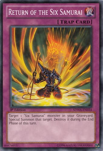 Return of the Six Samurai - SDWA-EN034 Common 1st Edition