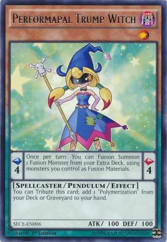 Performapal Trump Witch - SECE-EN006 Rare Unlimited
