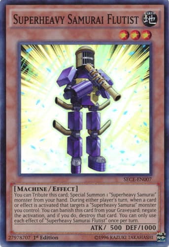 Superheavy Samurai Flutist - SECE-EN007 Super Rare Unlimited