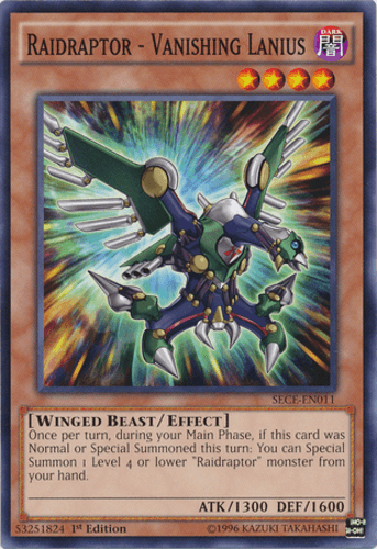 Raidraptor - Vanishing Lanius - SECE-EN011 Common Unlimited