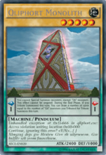 Qliphort Monolith - SECE-EN020 Secret Rare Unlimited