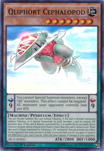 Qliphort Cephalopod - SECE-EN021 Super Rare Unlimited