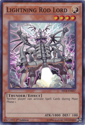 Lightning Rod Lord - SECE-EN037 Super Rare 1st Edition