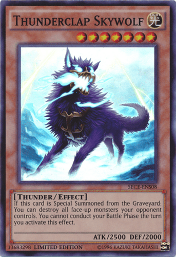 Thunderclap Skywolf - SECE-ENS08 Super Rare Limited Edition