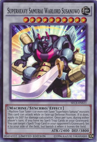 Superheavy Samurai Warlord Susanowo - SECE-ENS11 Super Rare Limited Edition