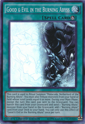 Good & Evil in the Burning Abyss - SECE-ENS14 Super Rare Limited Edition